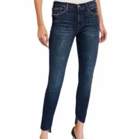 Frame Denim Le Skinny de Jeanne Jeans in Meyer Wash Size 28 - Picture 1 of 12